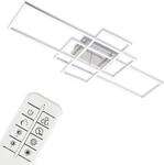 BRILONER LEUCHTEN LED Deckenleuchte "3156018 FRAME", silber (chrom, alu), 1, H:...