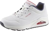 Wedgesneaker SKECHERS "Uno - Stand on Air", Damen, Gr. 39, wei&szlig;, Lederimitat, Schuhe