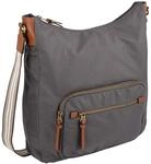 camel active Hobo "Bari" aus hochwertigem matten Nylon mit gestreiftem Gewebeband