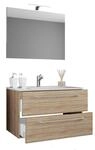 VCM Waschtisch "3-tlg. Waschplatz Waschtisch Badinos Schublade SP" 3 Stk. tlg.