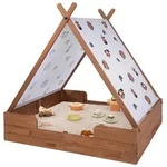 Sandkasten MUDDY BUDDY "Safari Seeker", braun, Sandk&auml;sten, Kinder, B/H/L: 120cm x