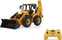 RC-Bagger JAMARA "Baggerlader JCB", gelb, Fernlenkfahrzeuge, KinderB:14cm H:17cm