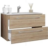 VCM Waschtisch "2-tlg. Waschplatz Waschtisch Badinos 2 Schublade" 2 Stk. tlg.