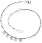Fu&szlig;kette ENGELSRUFER "Luna", silber (edelstahlfarben), Fu&szlig;ketten, Damen, Edelstahl