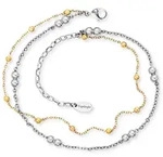 Fu&szlig;kette ENGELSRUFER "Moonlight Twin Bicolor", gold (edelstahlfarben,