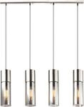 GLOBO LIGHTING H&auml;ngeleuchte "ANNIKA", silber (nickel matt), 4, &Oslash; 9cm H: 156cm, 1