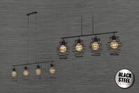 BRILONER LEUCHTEN LED Pendelleuchte "SWIRL", schwarz, Leuchten, LED Pendelleuchte