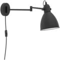 EGLO Wandleuchte "SAN PERI Wandlampe, Stahl, E27, IP20, Schlafzimmerlampe,