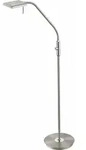 TRIO LEUCHTEN LED Stehlampe "BERGAMO", grau (nickelfarben), 1, H: 135cm, Leuchten,