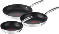 Tefal Pfannen-Set "Duetto+, langlebige Antihaftversiegelung, Thermo-Signal" Edelstahl