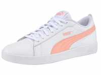 Sneaker PUMA "SMASH WNS V2 L" Gr. 37, bunt (puma white, apricot blush, puma black)