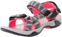 Sandale CMP "HAMAL WMN HIKING SANDAL", Damen, Gr. 37, grau (grau, gloss), Synthetik,