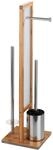 WENKO WC-Garnitur "Rivalta" 1 Stk. aus Bambus-Polyester Polypropylen integrierter
