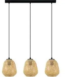 EGLO H&auml;ngeleuchte "Dembleby", beige (natur), 3, Leuchten, H&auml;ngelampe Vintage,