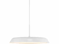 E (A bis G) LED Pendelleuchte NORDLUX "PISO" Lampen Gr. Ø 37 cm Höhe: 17 cm, weiß