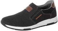 Slip-On Sneaker RIEKER, Herren, Gr. 46, schwarz, Lederimitat, Textil, Schuhe, Casual