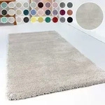 Hochflor-Teppich ESPRIT "Relaxx ESP-4150" Gr. 3, grau (hellgrau, creme), B:120cm