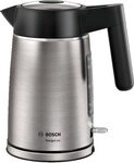 BOSCH Wasserkocher "DesignLine TWK5P480, Ausgie&szlig;en ohne Spritzer, Tassenanzeige" 1,7