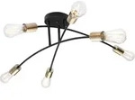 GLOBO LIGHTING Deckenleuchte "SARINI", schwarz, 6, &Oslash; 70cm H: 26cm, 1 Stk., Leuchten,