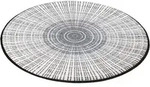 Teppich "Cascara" Gr. 43, grau, H:7mm &Oslash;:115cm, Kunstfaser, WASH+DRY BY...