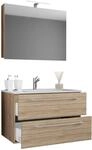 VCM Waschtisch "3-tlg. Waschplatz Waschtisch Badinos Schublade SP" 3 Stk. tlg.