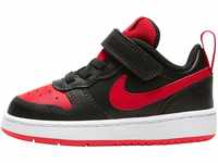 Sneaker NIKE SPORTSWEAR "Court Borough Low 2" Gr. 21, schwarz (schwarz, rot) Schuhe