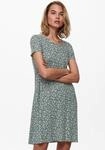 Minikleid ONLY "ONLBERA BACK LACE UP S/S DRESS JRS NOOS", Damen, Gr. S, N-Gr, gr&uuml;n