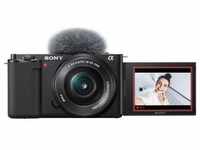 SONY Systemkamera "ZV-E10L" Fotokameras Vlog-Kamera mit schwenkbarem Display inkl.