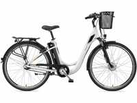E-Bike TELEFUNKEN "Multitalent RC840" E-Bikes Gr. 48 cm, 28 Zoll (71,12 cm), weiß