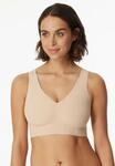 Schiesser Bustier "Invisible Soft" Microfaser, Lasercut-Abschl&uuml;sse, V-Ausschnitt
