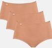 sloggi Midislip "24/7 Cotton" 3er Pack, Spitze, blickdicht, weiche Baumwollmischung