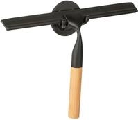 WENKO Duschabzieher "Bambusa" 24 cm, aus Bambus und Edelstahl, Befestigen ohne Bohren