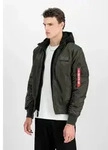 Bomberjacke ALPHA INDUSTRIES "MA-1 D-TEC", Herren, Gr. M, schwarz olive, Web,