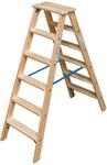 KRAUSE Doppelleiter "STABILO" Holz, 2x6 Stufen, Arbeitsh&ouml;he ca. 245 cm