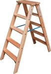 KRAUSE Doppelleiter "STABILO" Holz, 2x5 Stufen, Arbeitsh&ouml;he ca. 245 cm