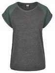 Kurzarmshirt URBAN CLASSICS "Urban Classics Damen Ladies Contrast Raglan Tee",...