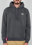 Kapuzensweatshirt ALPHA INDUSTRIES "Hoody Small Logo", Herren, Gr. S, grau...