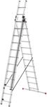 Hailo Vielzweckleiter "HobbyStep combi" Set, Aluminium Kombileiter 3-teilig 3x12
