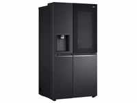 E (A bis G) LG Side-by-Side Kühlschränke Craft Ice Bereiter, InstaView™ schwarz