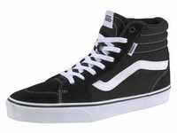 Sneaker VANS "Filmore Hi" Gr. 43, schwarz-weiß (schwarz, weiß) Schuhe Skaterschuh