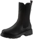 Chelseaboots RIEKER, Damen, Gr. 40, schwarz, Lederimitat, Schuhe Chelseaboots,