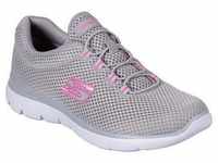 Slip-On Sneaker SKECHERS "SUMMITS" Gr. 40, grau (grau, pink) Damen Schuhe...