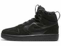 Sneaker NIKE SPORTSWEAR "COURT BOROUGH MID 2" Gr. 31,5, schwarz Schuhe