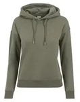 Hoodie URBAN CLASSICS "Urban Classics Damen Ladies Hoody", Damen, Gr. M, olive,...