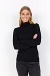 soyaconcept Rollkragenpullover "SC-DOLLIE 483" Viskosemischung, Rippstrick,