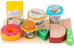 Spiellebensmittel TANNER "Fr&uuml;hst&uuml;cks-Set", bunt, Kaufladensortimente, Kinder, Holz,