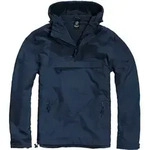 Anorak BRANDIT "Brandit Herren Fleece Pull Over Windbreaker", Herren, Gr. L, navy,