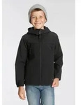 Softshelljacke ICEPEAK "ICEPEAK KONAN JR", Jungen, Gr. 140, schwarz, Softshell,