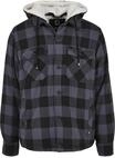Anorak BRANDIT "Brandit Herren Lumberjacket Hooded", Herren, Gr. M, schwarz-wei&szlig;