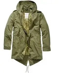 Wintermantel BRANDIT "Brandit Herren M51 US Parka", Herren, Gr. M, olive, 73%